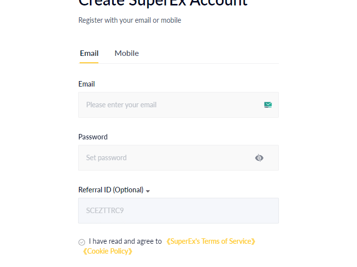 SuperEX Referral Code