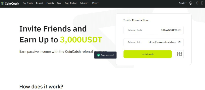 CoinCatch Exchange Sign-up Bonus and Benefits Parks Proofs