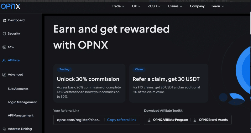 How to Apply Opnx Referral Code KNK87aWF