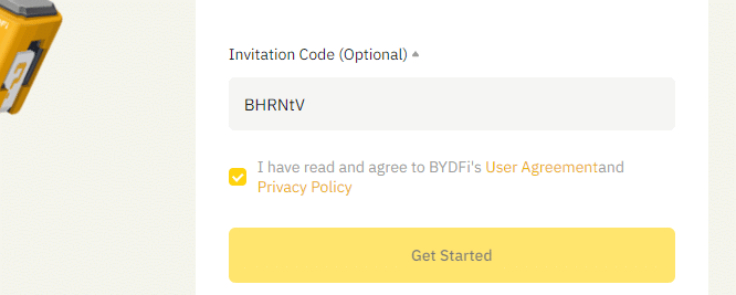 BYDFi Invitation Code {BHRNtV}