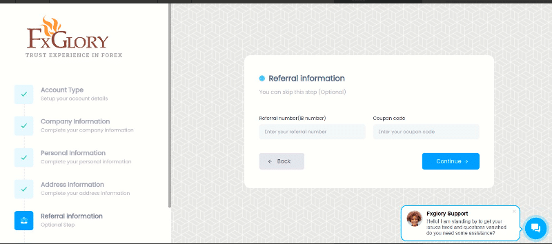 How to Apply FXGlory Referral Code 71321