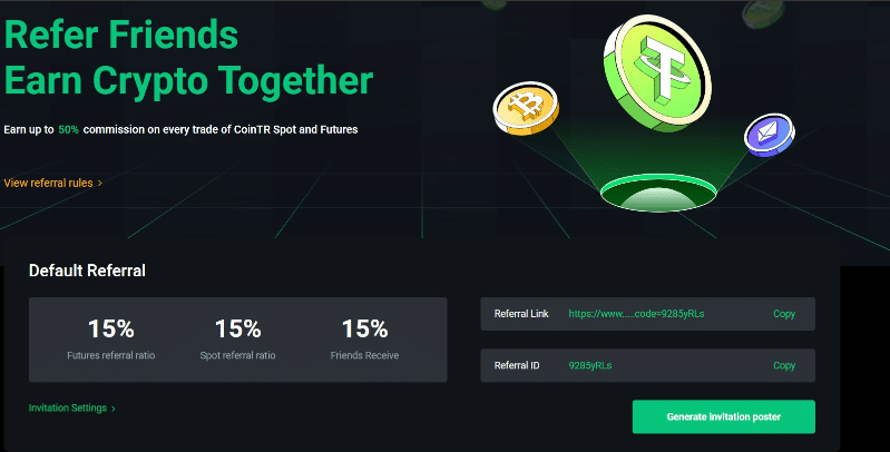 Cointrp Referral ID Benefits