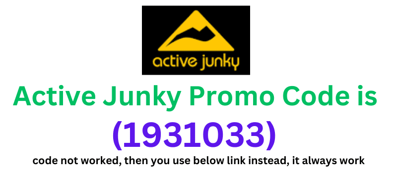 Active Junky Promo Code (1931033) you get 40% cashback on shopping