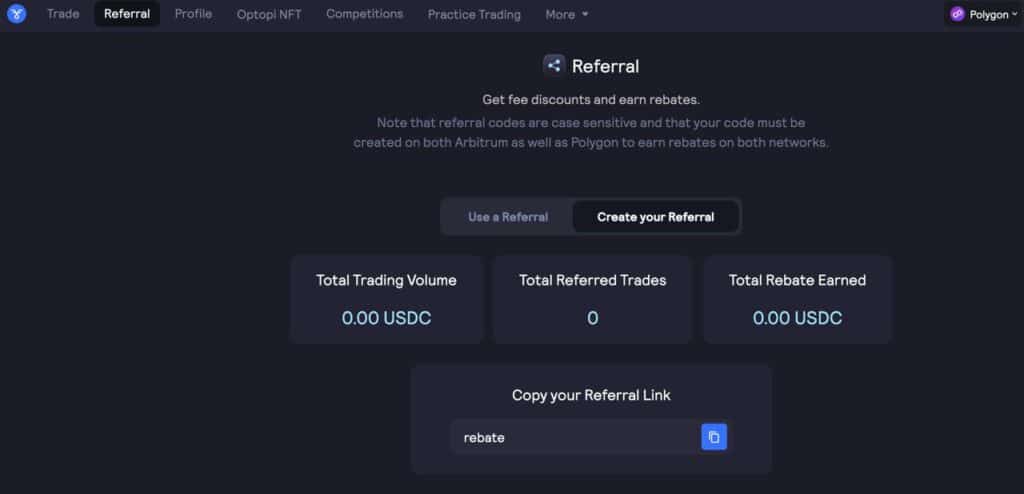 Buffer Finance Referral Code (rebate) 60% rebate on trading fees.