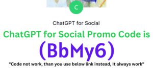 ChatGPT for Social Promo Code (BbMy6) Get Flat 70% Off.