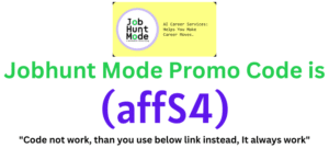 Jobhunt Mode Promo Code (affS4) get 80% discount on your plan purchase