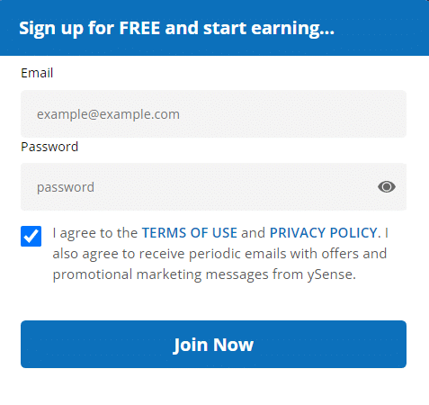 Ysense Referral Code (134606042) you'll get $50 signup bonus.