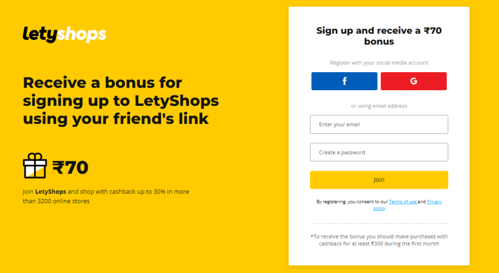 Letyshops Promo Code (Use Referral Link) Get 70% Off.