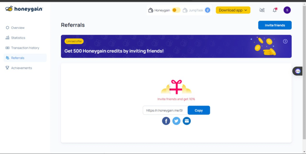 Honeygain Coupon Code (SURYA0E4BD) Get $5 Signup Bonus.